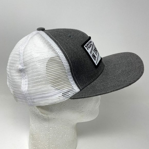 Survival Starts IN THE MIND Not‎ In The Pack Snapback Hat Patch Trucker Mesh - Picture 5 of 6